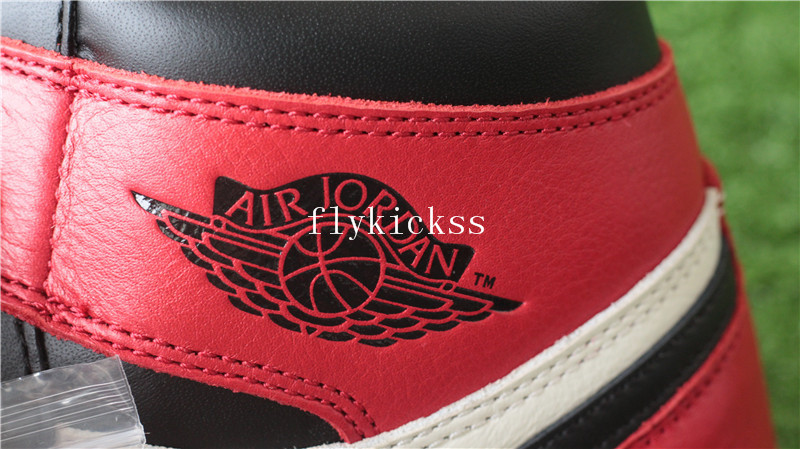 AAAA Grade Authentic Air Jordan 1 Bred Toe